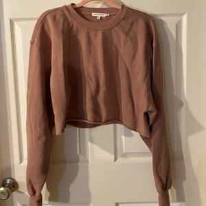 Good American cropped sweatshirt